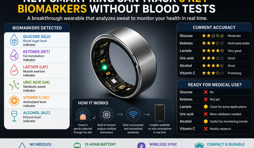 Smart biomarker ring