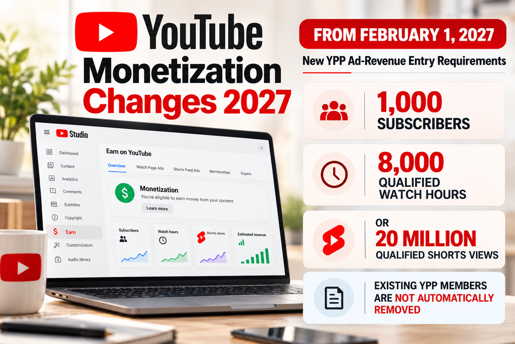 YouTube Monetization Changes 2027