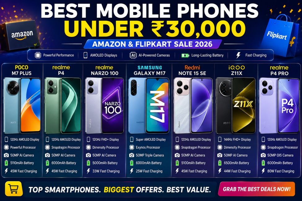 Best Mobile Phones Under ₹30,000