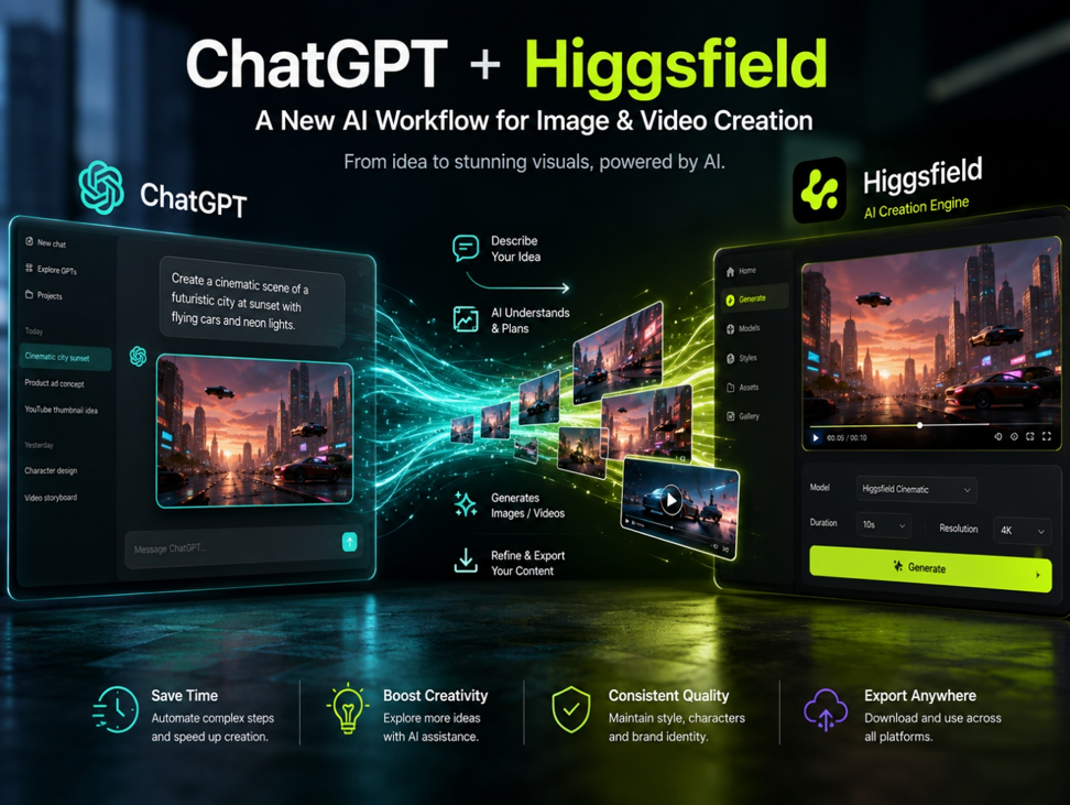 ChatGPT Higgsfield integration
