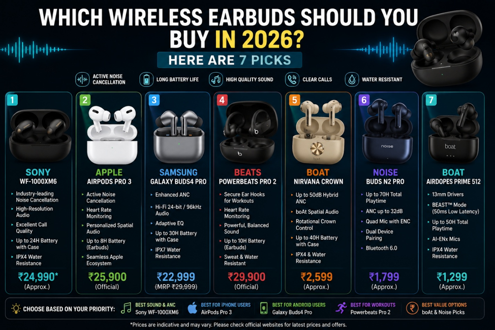 Best wireless earbuds 2026