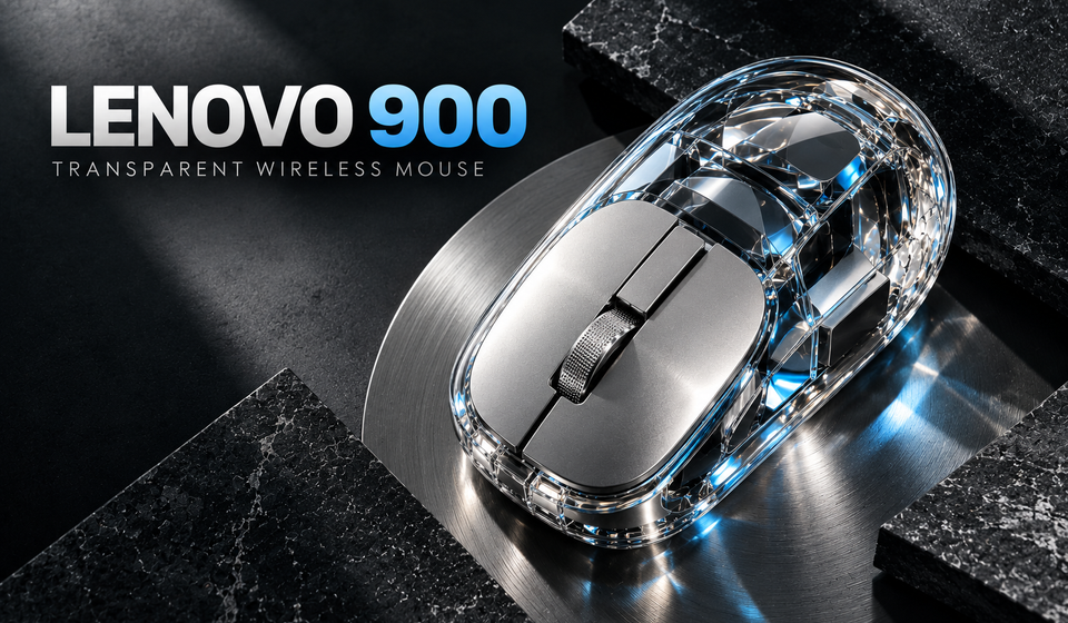 Lenovo 900 Transparent Wireless Mouse